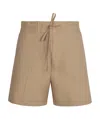 P.a.r.o.s.h . Bermuda Shorts With Drawstring Waist In Neutral