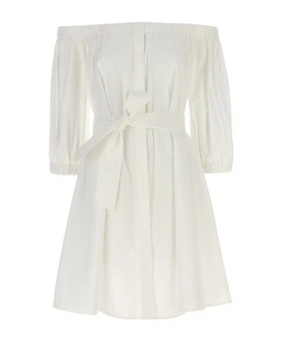 P.a.r.o.s.h Strapless Dress In White