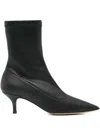 P.a.r.o.s.h Stretch Semi-leather Ankle Boots In Black
