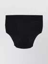 P.a.r.o.s.h Stretch Waistband Ribbed Trim Shorts