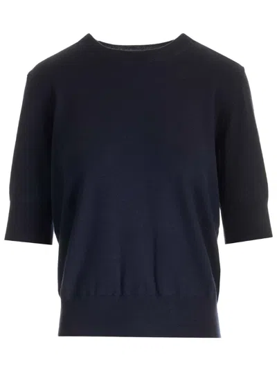 P.a.r.o.s.h Stretch Wool Top In Blue