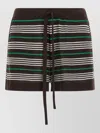 P.a.r.o.s.h Stripe Lounge Shorts Elastic Waistband Pockets In Multi