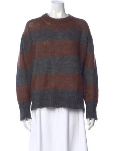 Pre-owned P.a.r.o.s.h Striped Crew Neck Sweater In Multi