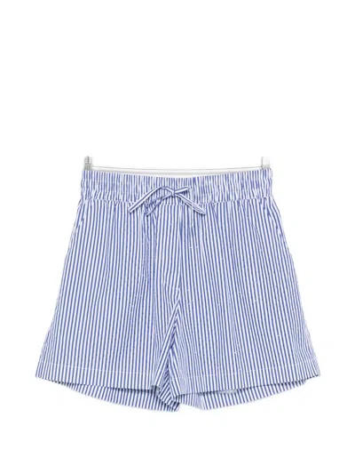 P.a.r.o.s.h Striped Drawstring Shorts In Blue