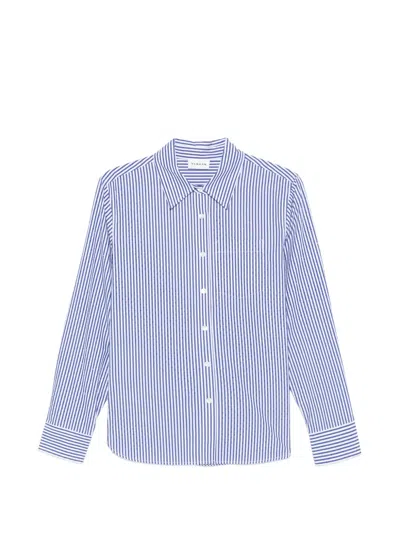 P.a.r.o.s.h Striped Embellished Shirt In Blue