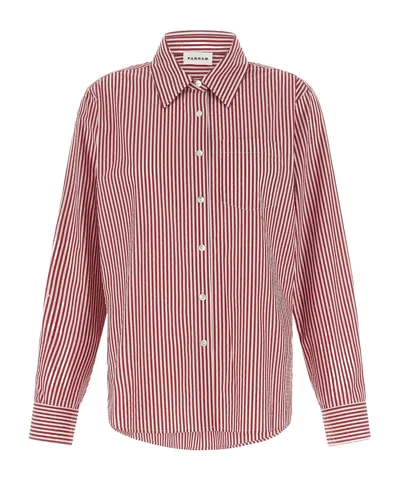 P.a.r.o.s.h Striped Embellished Shirt In Pink