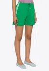 P.A.R.O.S.H STRIPED JERSEY SHORTS