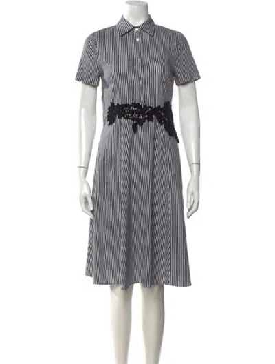 Pre-owned P.a.r.o.s.h Striped Knee-length Dress In Multicolor