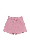 P.a.r.o.s.h Striped-pattern Shorts In Pink