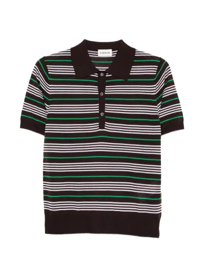 P.a.r.o.s.h Striped Polo Top In Multi