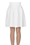 P.a.r.o.s.h Structured Knit Skirt In White