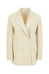 P.a.r.o.s.h Structured White Jacket With Design In Brown