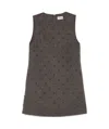 P.a.r.o.s.h Bleak Studded Mini Dress In Black
