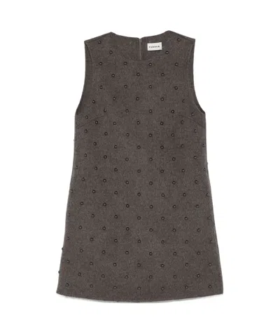 P.A.R.O.S.H STUD-EMBELLISHED DRESS