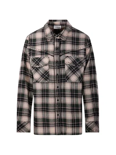 P.a.r.o.s.h Stud-embellished Checked Shirt In Multi