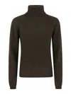 P.a.r.o.s.h Parosh High Ribbed Turtleneck Sweater In Plush Raccoon Fur In Multi