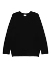 P.a.r.o.s.h Parosh Black Wool-cashmere Ribbed Sweater In Negro
