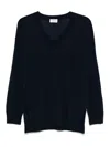 P.a.r.o.s.h Linfa V-neck Wool Blend Sweater In Blue