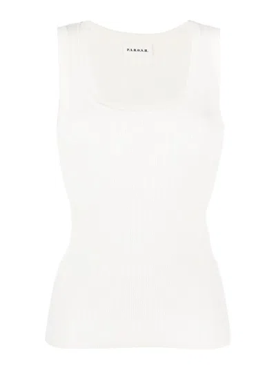 P.a.r.o.s.h Sleeveless Sweater In White