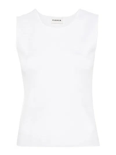 P.a.r.o.s.h Sleeveless Sweater In White