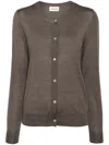 P.a.r.o.s.h 'linfa' Brown Wool Blend Cardigan