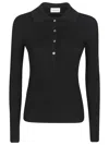 P.a.r.o.s.h Polo Maniche Lunghe Knitwear Black In Black