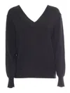 P.a.r.o.s.h Black Lime Sweater In Black