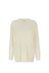 P.a.r.o.s.h . Crew-neck Sweater In Cream