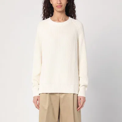 P.a.r.o.s.h Sweater Cream In Cotton And Cashmere In Beige