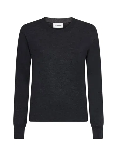 P.a.r.o.s.h Round Neck Sweater In Black