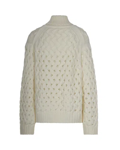 P.a.r.o.s.h Maglia A Trecce Panna In White