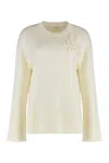 P.a.r.o.s.h Parosh Sweater With A Round Neck In Wool And Cashmere In Neutral