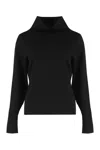 P.a.r.o.s.h Parosh Sweater With Turtleneck In Wool And Cashmere In Black