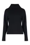 P.a.r.o.s.h Parosh Sweater With Turtleneck In Wool And Cashmere In Black