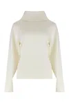 P.a.r.o.s.h Parosh Sweater With Turtleneck In Wool And Cashmere In Neutral