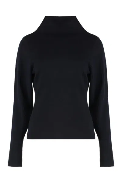 P.a.r.o.s.h . Sweater With Turtleneck In Wool And Cashmere In Blue