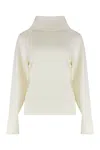 P.a.r.o.s.h Sweater With Turtleneck In Wool And Cashmere In Green
