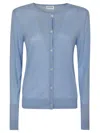 P.a.r.o.s.h Parosh Sky Blue Wool-silk-cashmere Blend Sweater In Azzurro Polvere