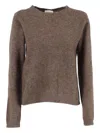 P.a.r.o.s.h Brown Raccoon Fur Sweater In Gray