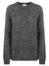 P.a.r.o.s.h Lula Round Neck Sweater In Grey