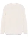 P.a.r.o.s.h Parosh Ivory Mohair Blend Open-knit Sweater In Multicolor