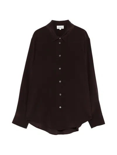 P.a.r.o.s.h Sweet Button Shirt In Brown