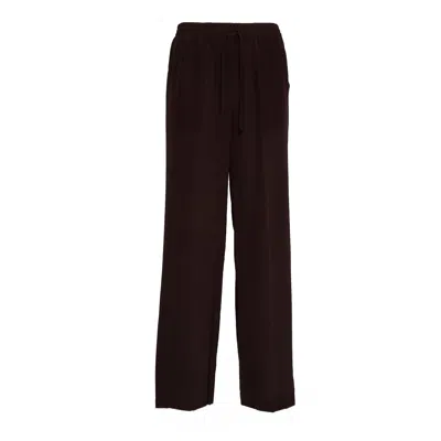 P.a.r.o.s.h Sweet Crepe Wide-leg Pants In Black