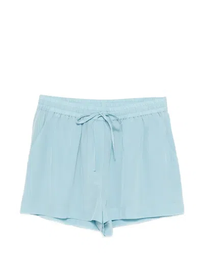 P.a.r.o.s.h Sweet Drawstring Elasticated-waistband Shorts In Blue