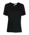 P.a.r.o.s.h T-shirt With Round Neck And Short Sleeves In Black