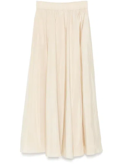 P.a.r.o.s.h Parosh Tafetta Maxi Skirt In Multicolor