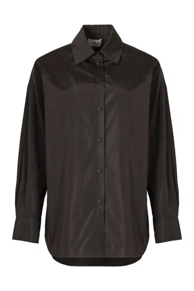 P.a.r.o.s.h . Taffeta Shirt In Black