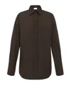 P.a.r.o.s.h Taffeta Shirt In Brown