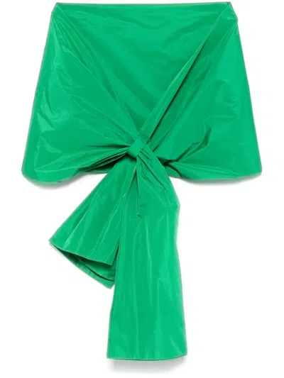 P.a.r.o.s.h Taffeta Shrug In Green