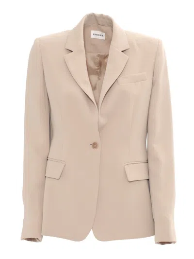 P.A.R.O.S.H TAILORED BLAZER WITH SINGLE-BUTTON CLOSURE AND NOTCHED LAPELS
